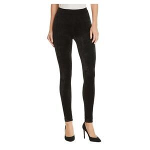 Theory - Adbelle Velour Black Knit Leggings